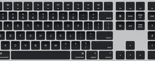 Magic Keyboard with Touch ID and Numeric Keypad for Mac models with Apple silicon (USB-C) - Black Keys